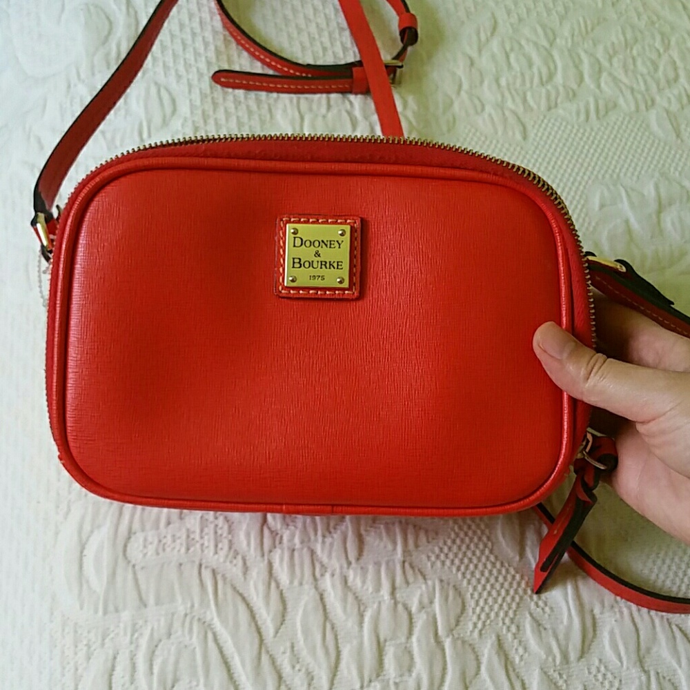 Orange Dooney and Bourke crossbody bag